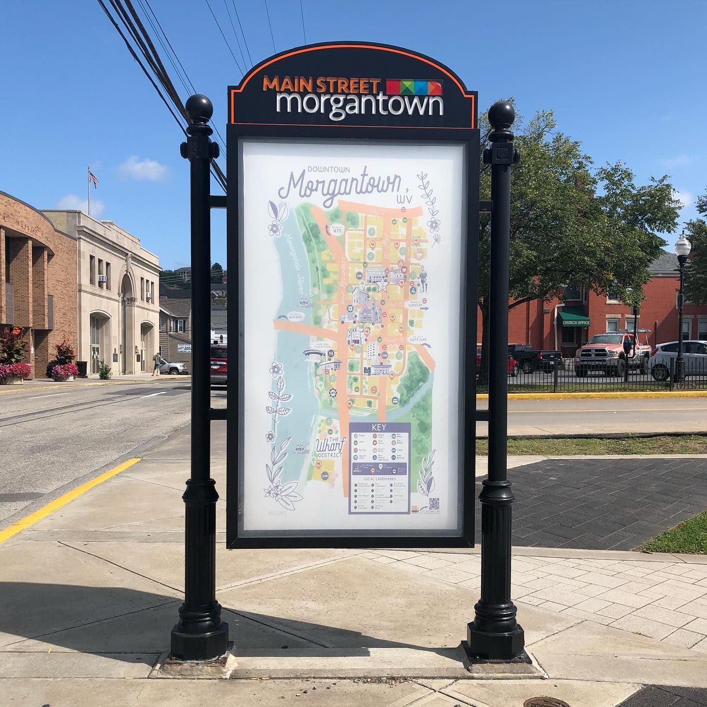 Downtown Morgantown, WV Map