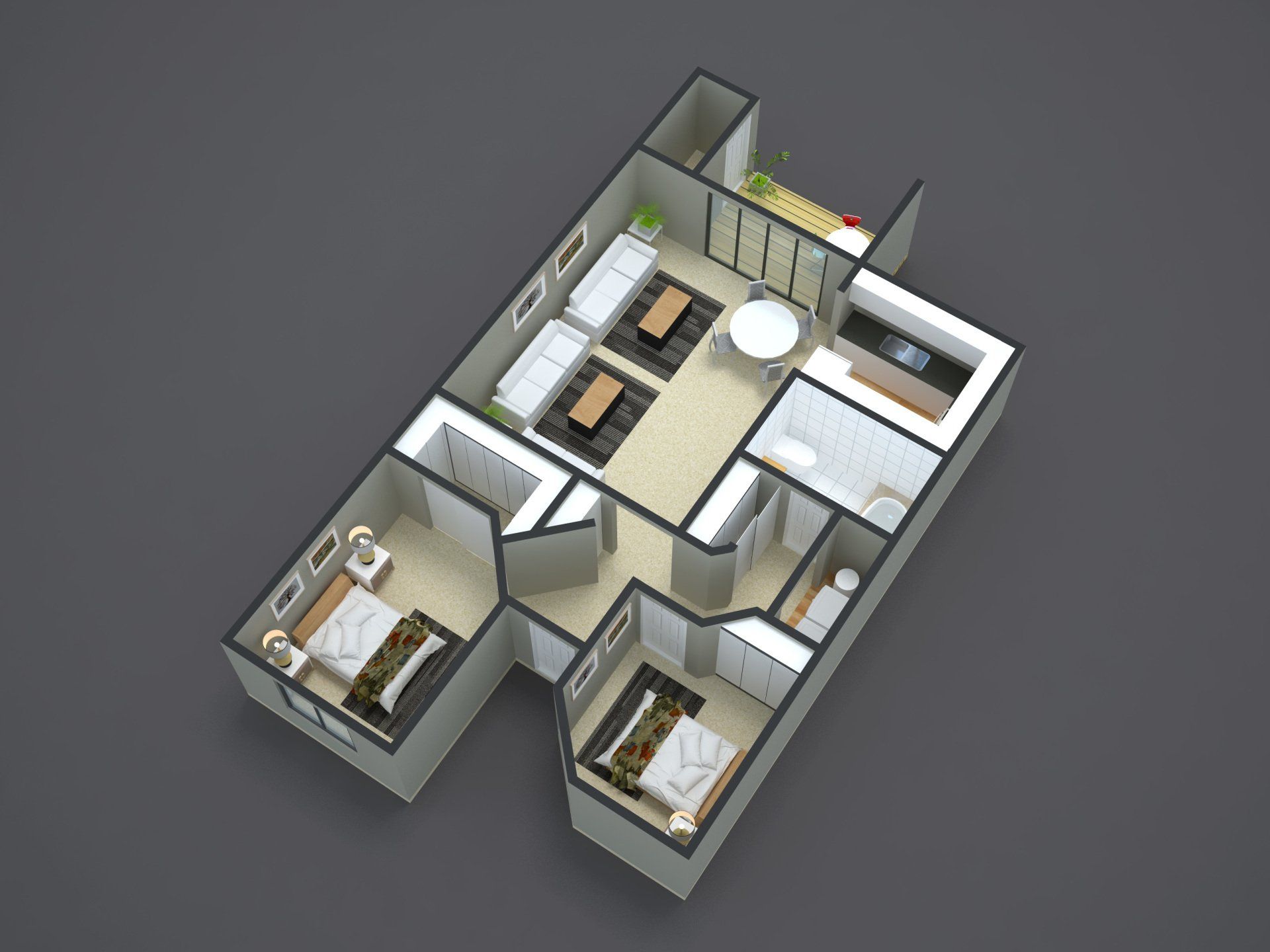 2 bedroom | 1 bathroom
