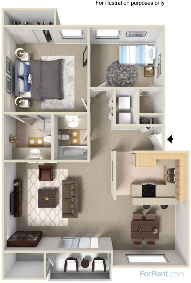 2 bedroom | 2 bathroom