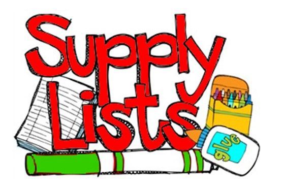 The word supply lists is on a white background