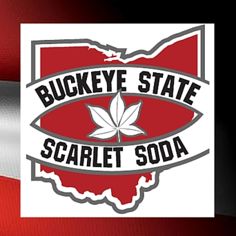 A logo for buckeye state scarlet soda