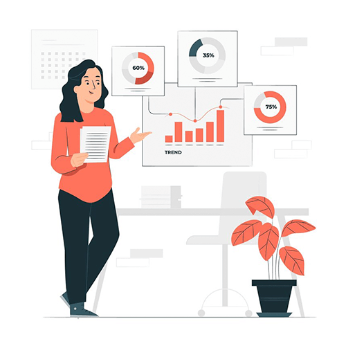 Una mujer estĂĄ parada frente a una mesa sosteniendo un trozo de papel.