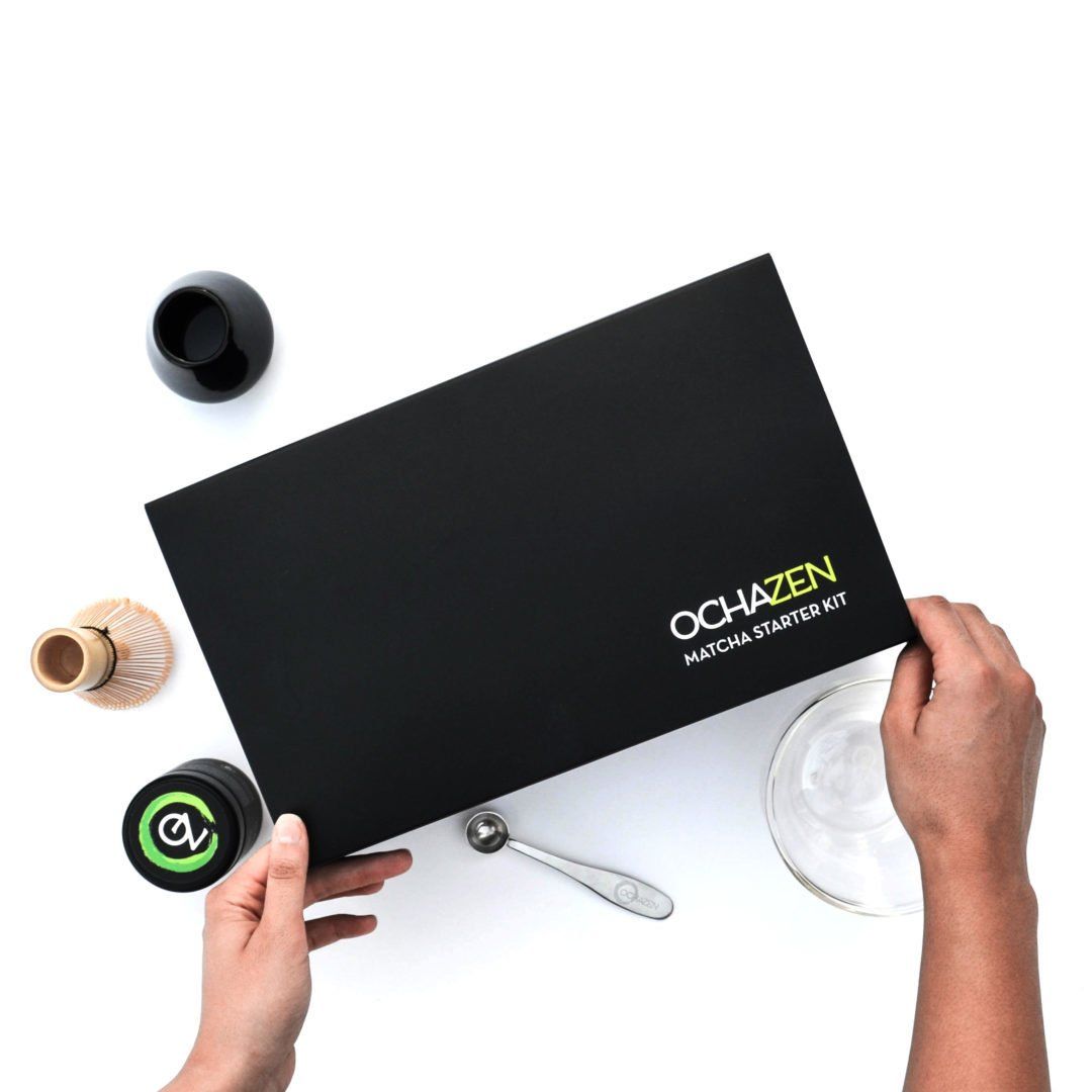 Hands holding a black box with 