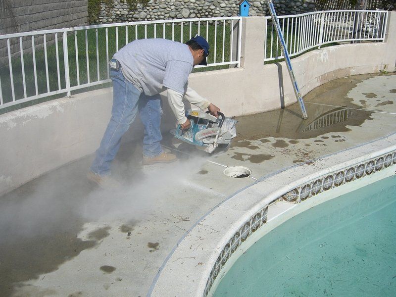 Progression of a pool getting repaired