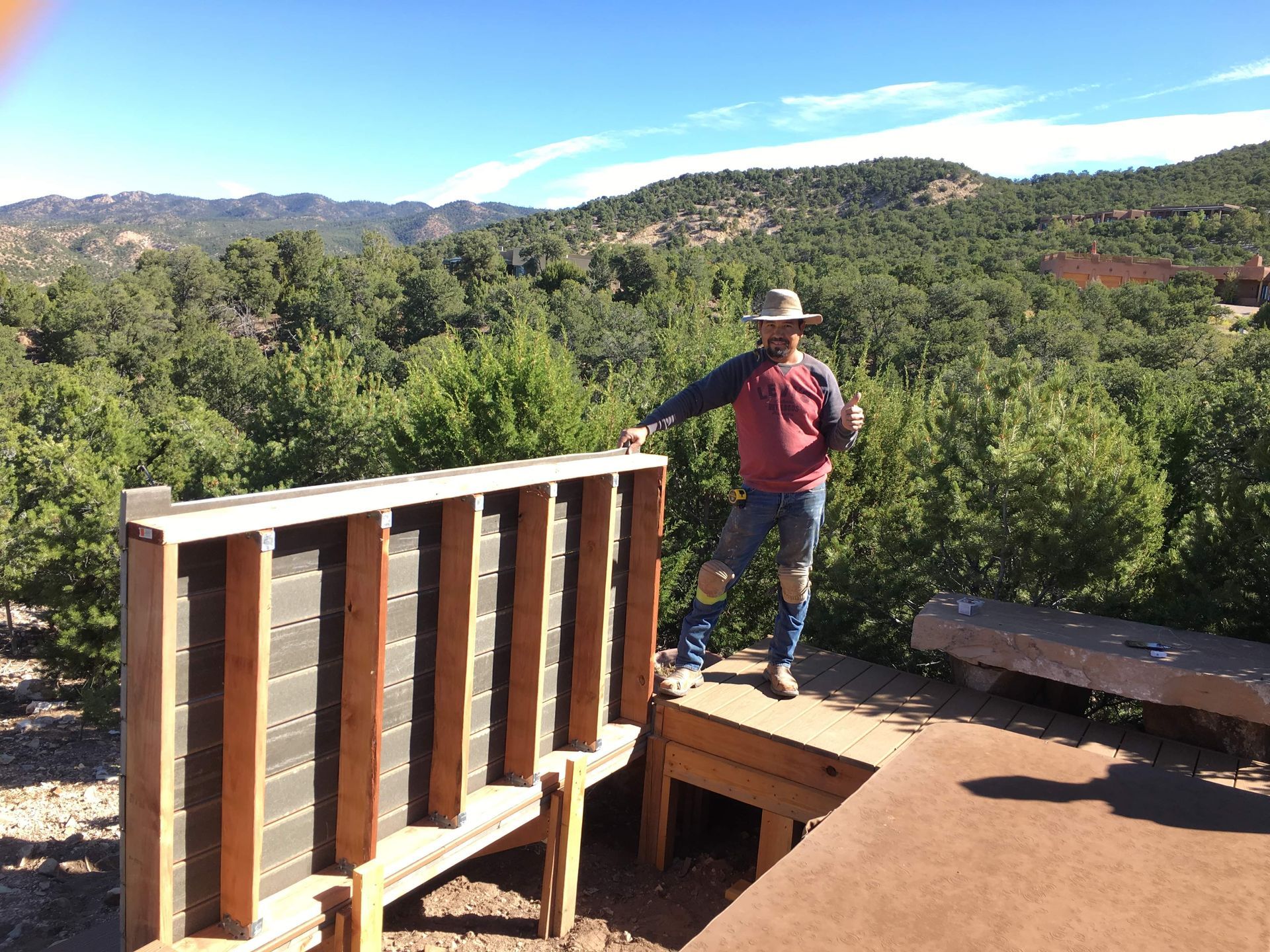 Deck construction project in Santa Fe NM by Santa Fe R&R