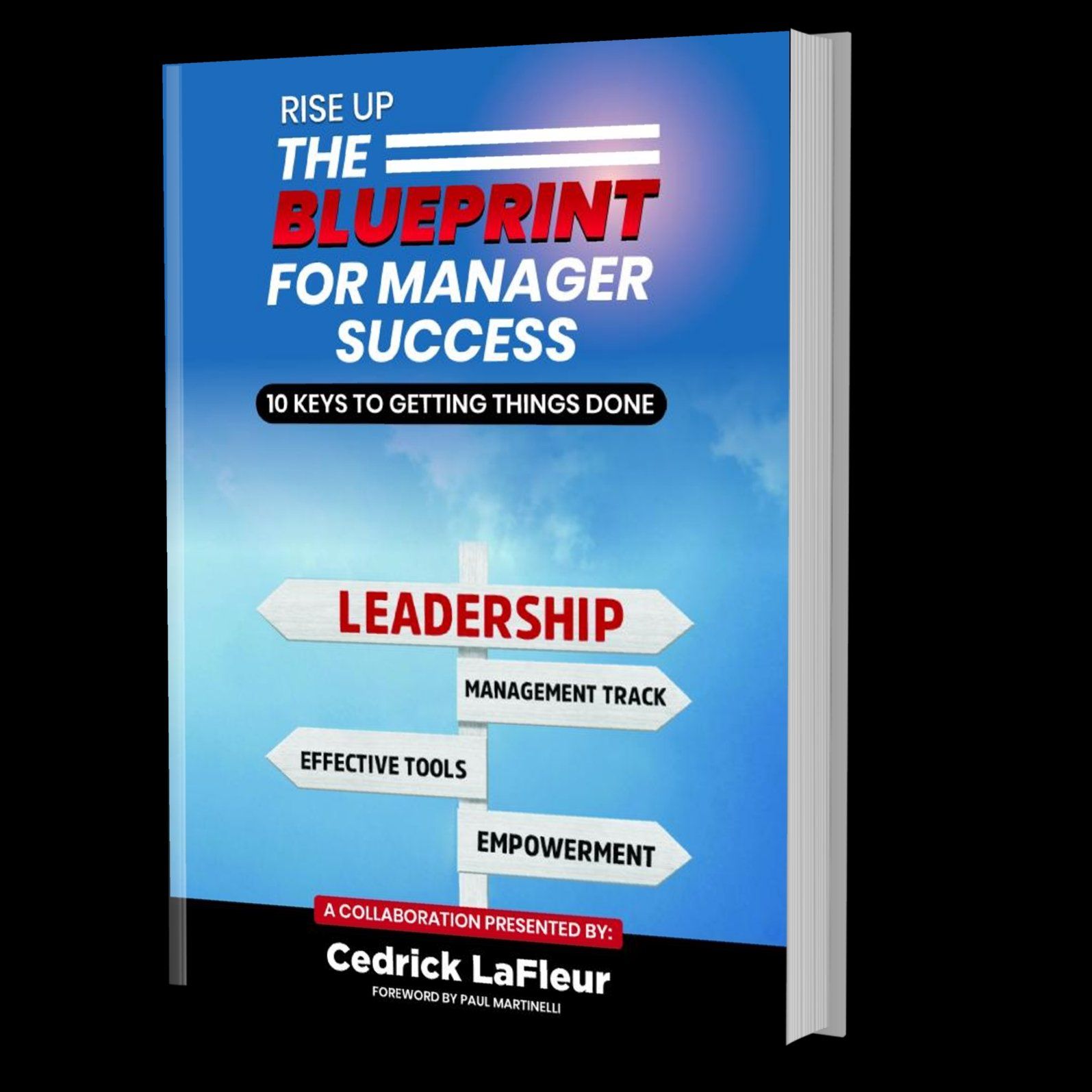 A book titled rise up the blueprint for manager success