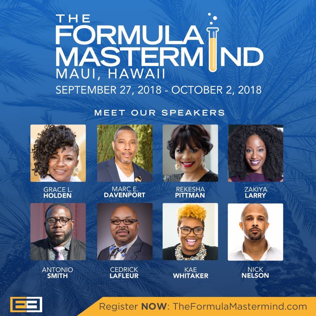 A poster for the formula mastermind in maui hawaii