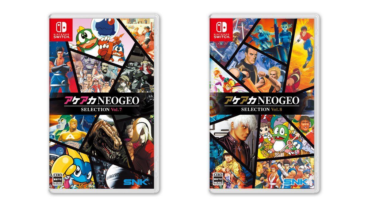 ACA NeoGeo Selection Vol.7 e 8 anunciados para o Nintendo Switch.