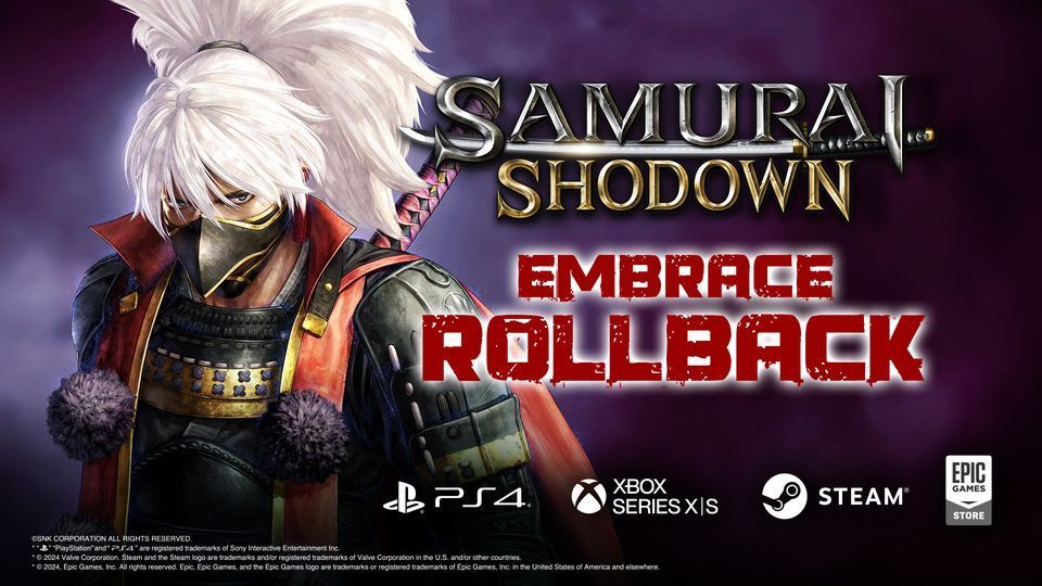 Samurai Shodown: Rollback lançado para PS4, Xbox Series e Epic.