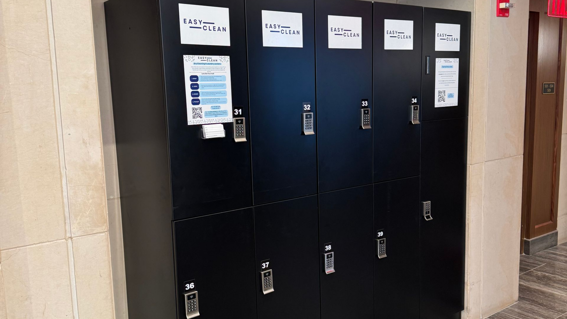 Easy Clean Laundry Lockers in Hudson