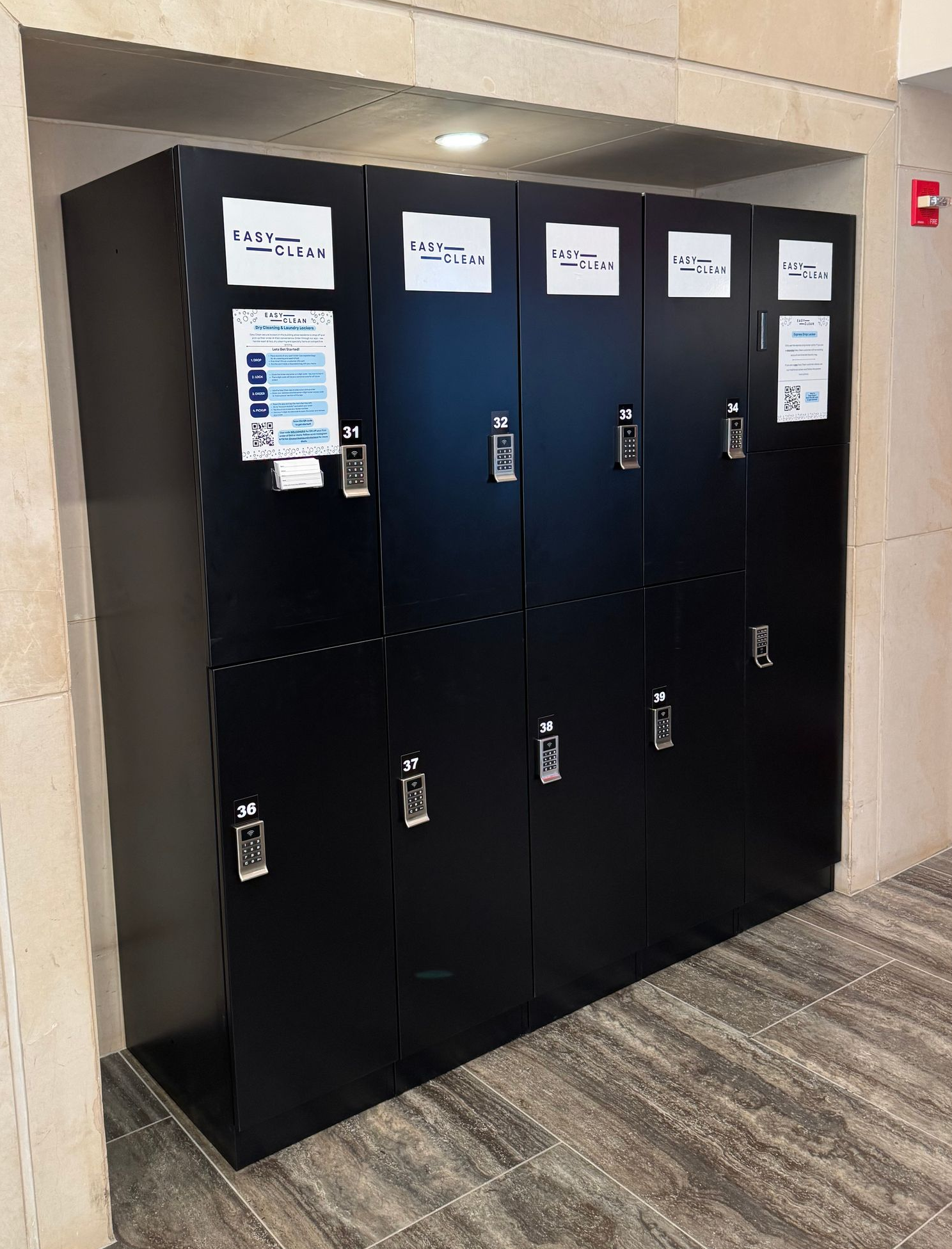 Easy Clean Laundry Lockers