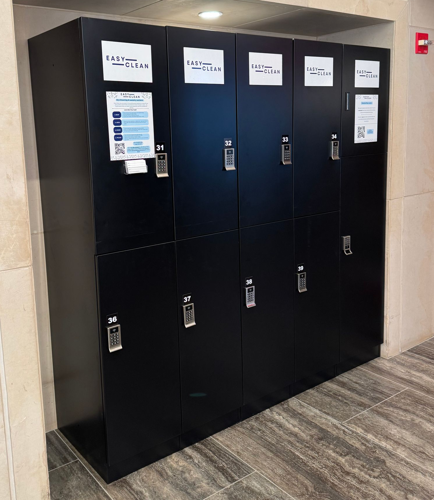 Easy Clean Laundry Lockers