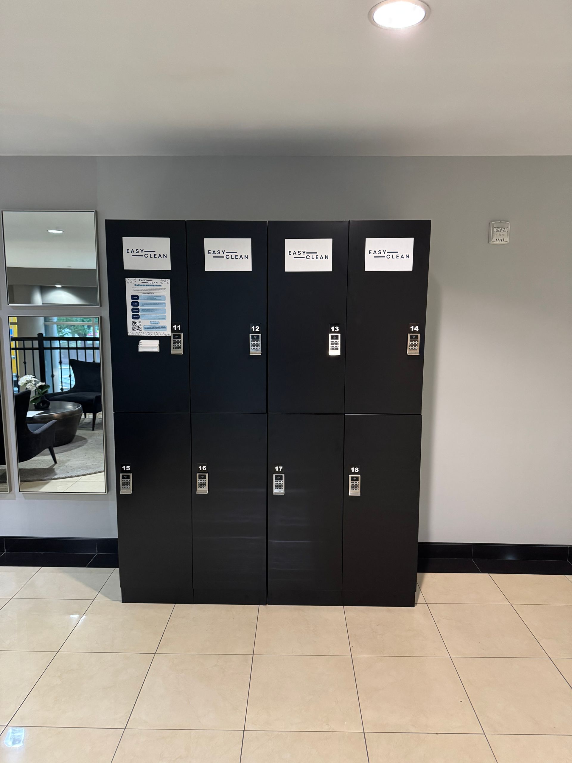 Easy Clean Laundry Lockers