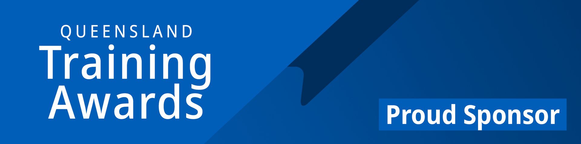 Skills Assure Queensland Training Awards logo on blue banner with “Proud Sponsor” text — Accredited Training in Yatala, QLD