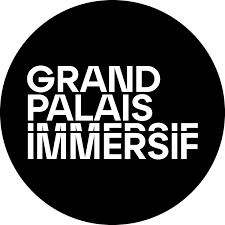 Un logo noir et blanc pour le grand palais immersif.
