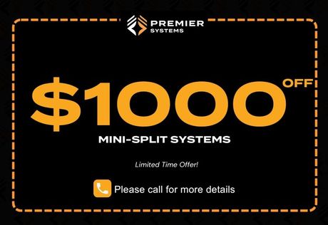 $1000 Off Mini Split Systems