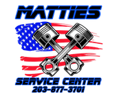Mattie's Service Center Logo for Mattie's Service Center with a wrench, text, and photo background. Addresses are in the logo.