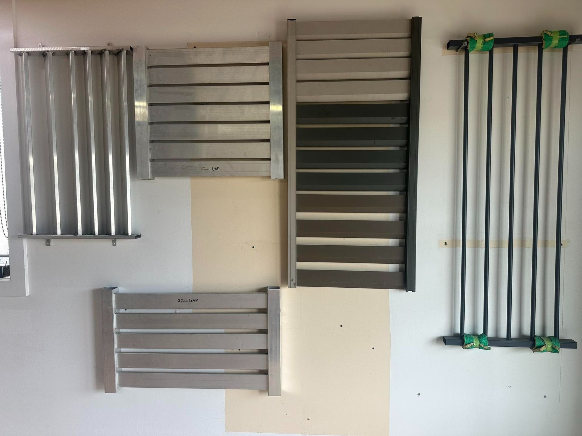 Five Metal and Rubber Window Coverings — Metal Fencing Supplies In Old Bar, NSW