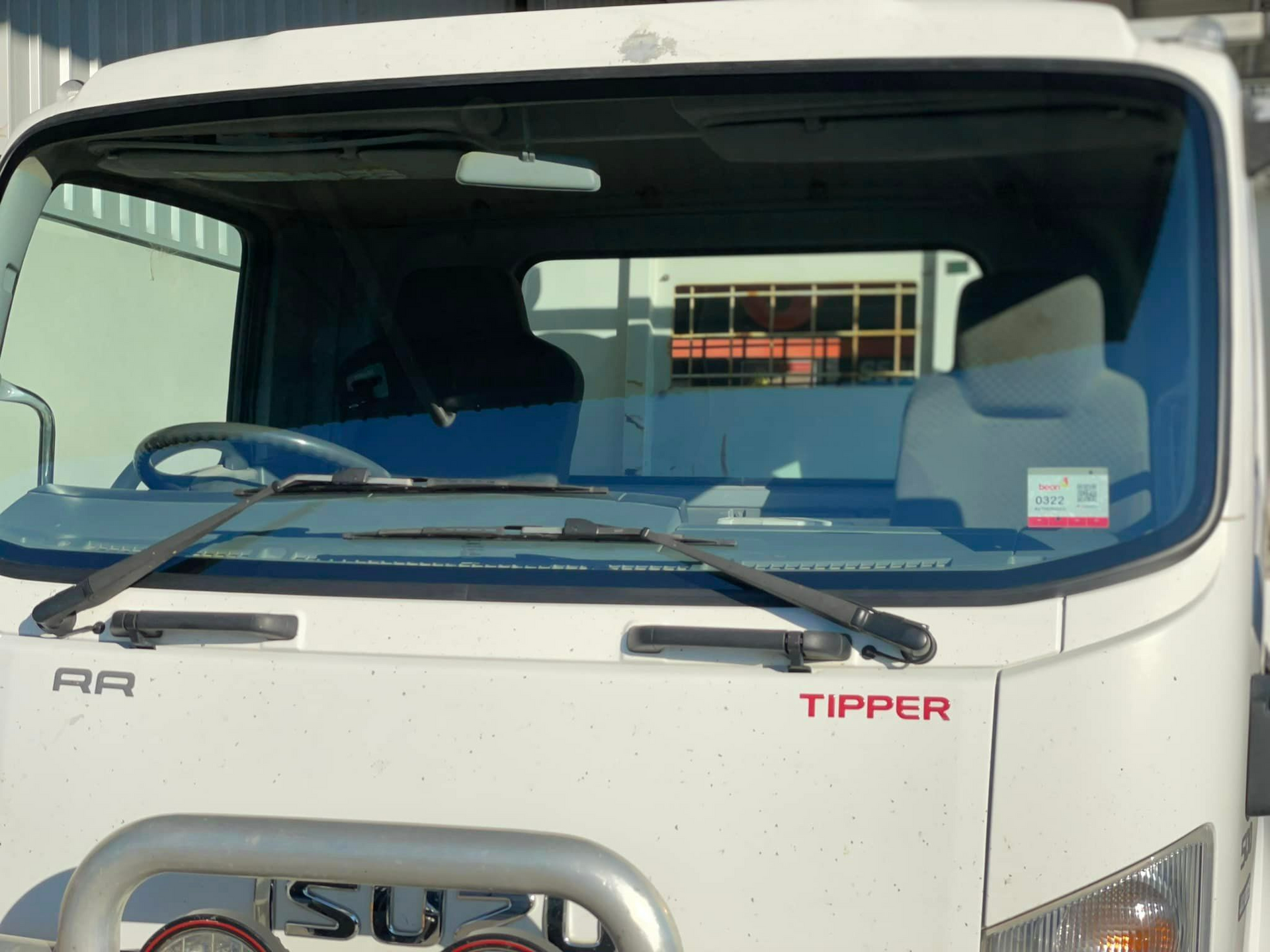 A White Truck With The Word Tipper On The Front — Bendigo Windscreens in Bendigo, VIC