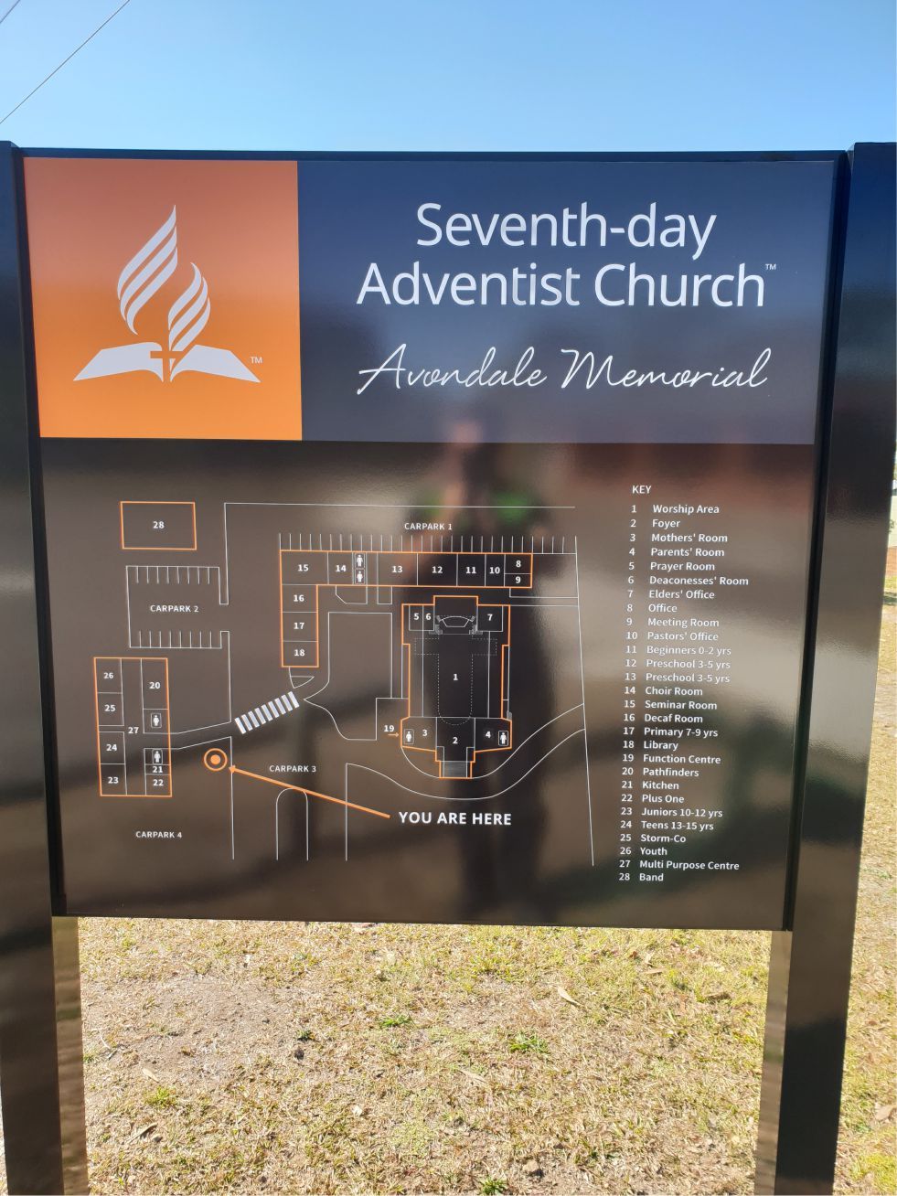 View of a signage banner