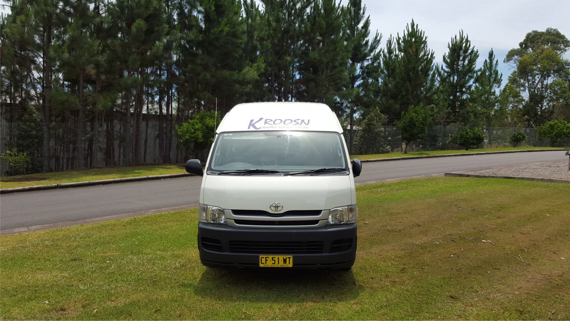 front view of a mini bus