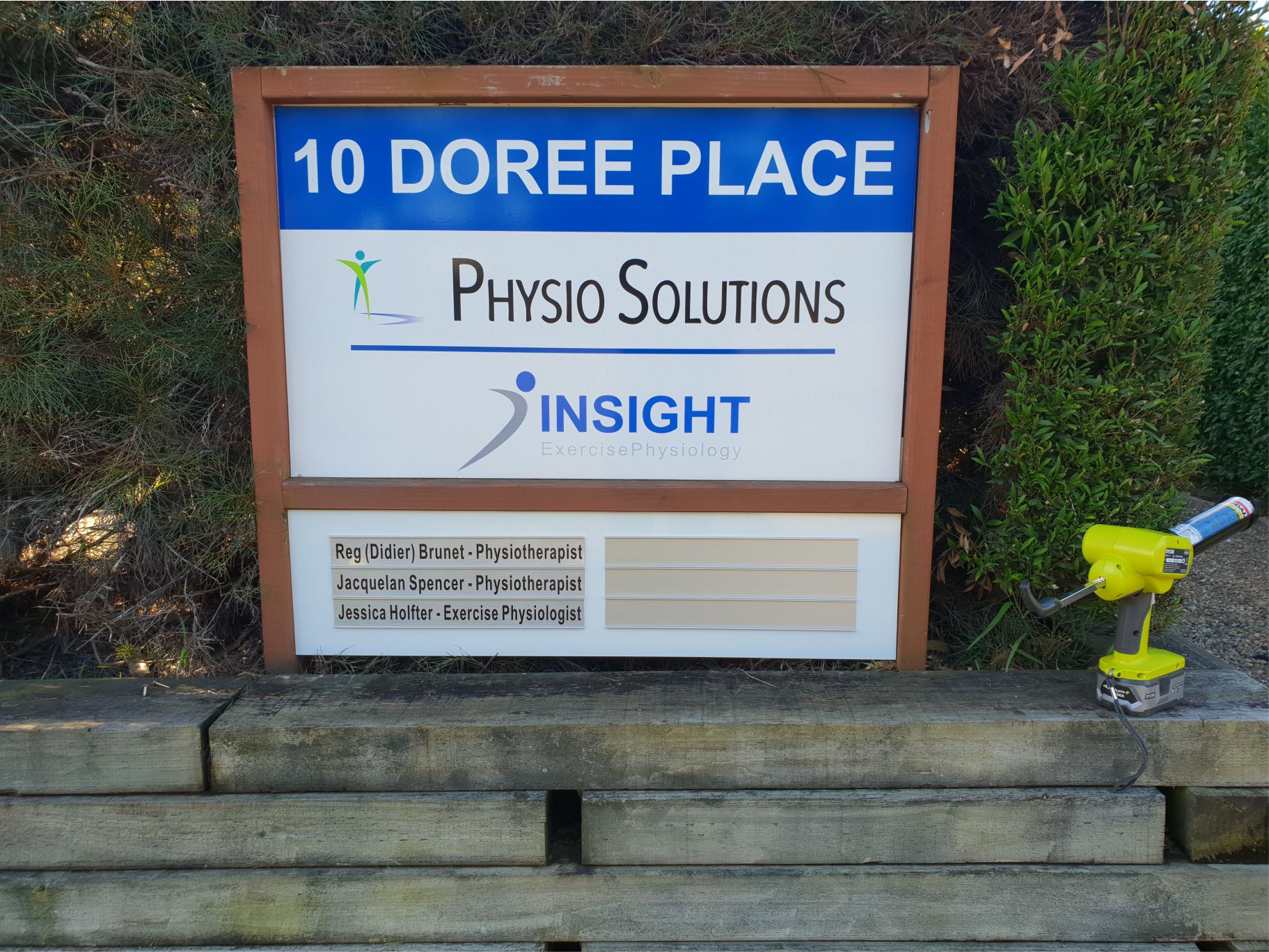 View of a signage board