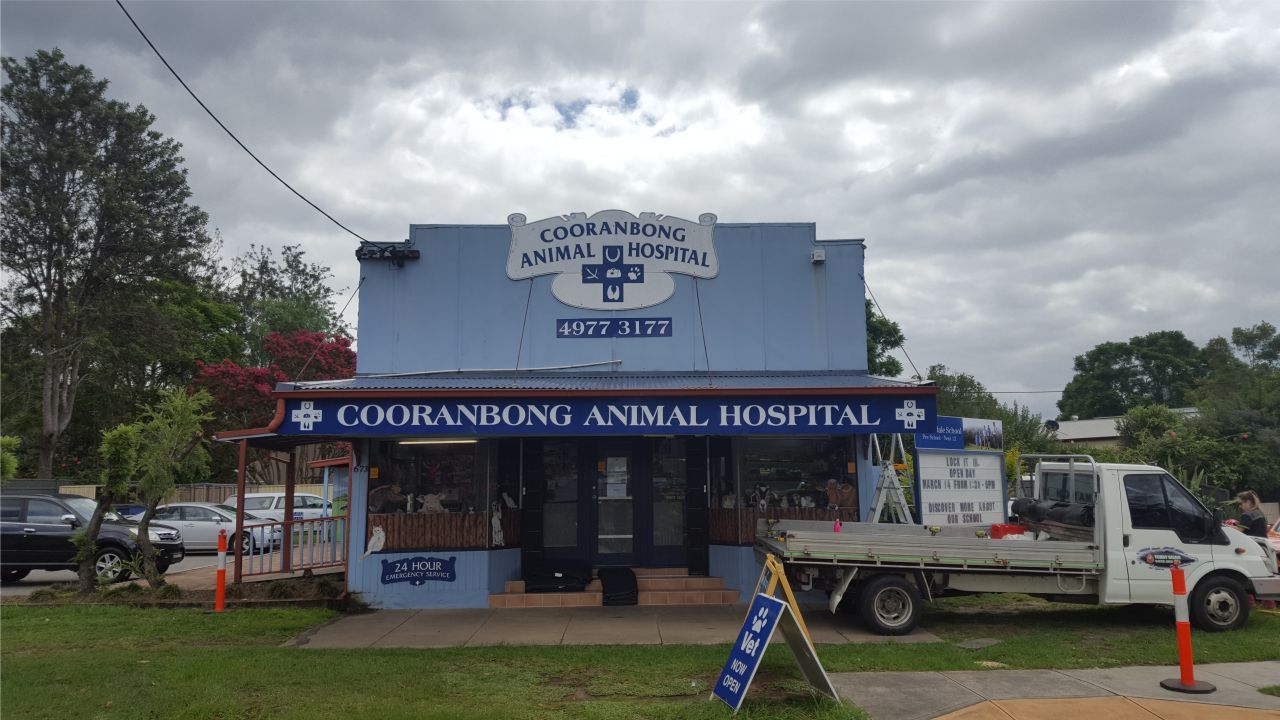 view of signage board installed on the building