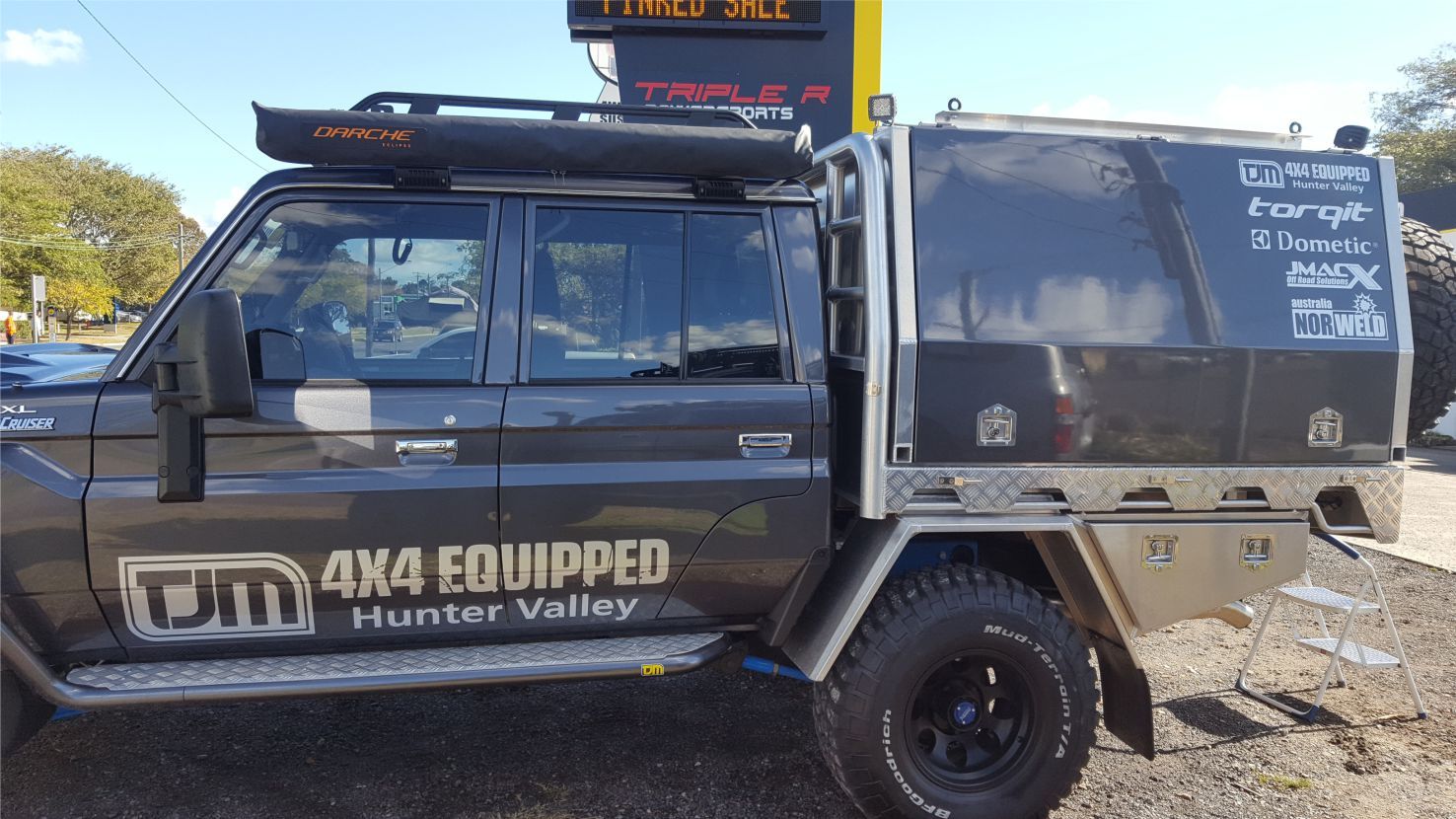 view of a car with branding