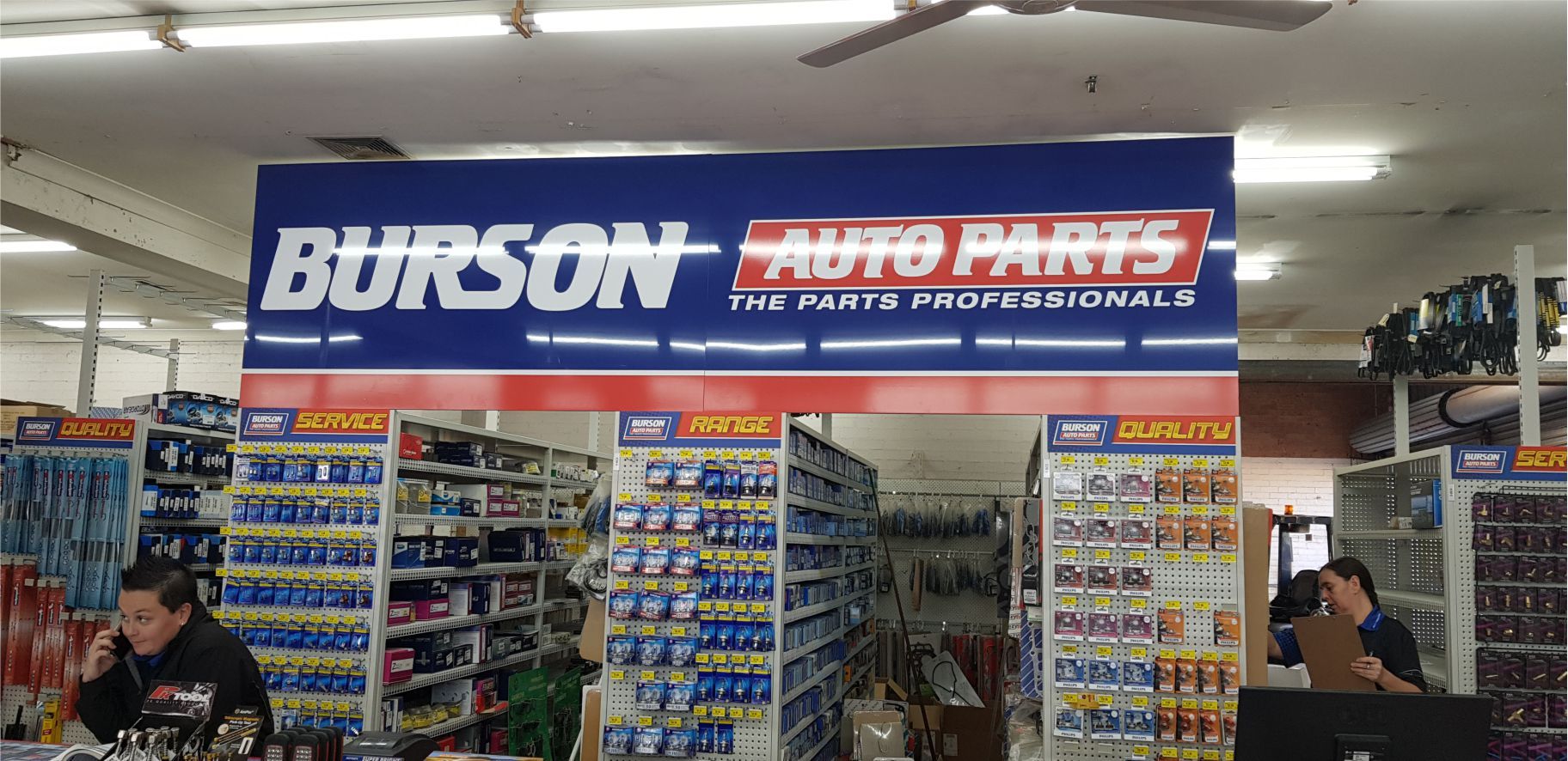 inside the store branding