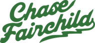 Green cursive text 