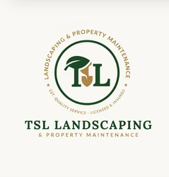 LocalSplash Landscaper logo with green-and-black house and tree graphics