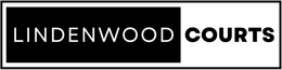Lindenwood Courts logo: black box with "Lindenwood" in white, "COURTS" in black next to it.