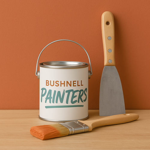 Professional painter in Sierra Vista AZ applying wall tape for sharp clean paint lines and flawless finish for interior walls