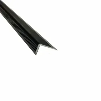 Brown Metal Corner Trim Angled Against a White Background — BLB Flooring Solutions in Central Coast, NSW