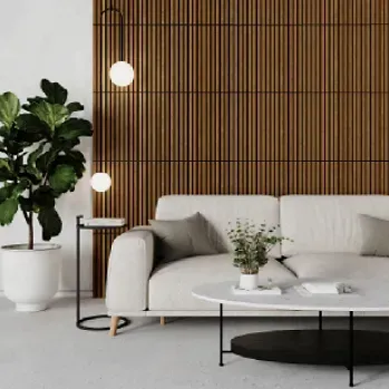 A Modern Living Room With a White Sofa — BLB Flooring Solutions in Central Coast, NSW