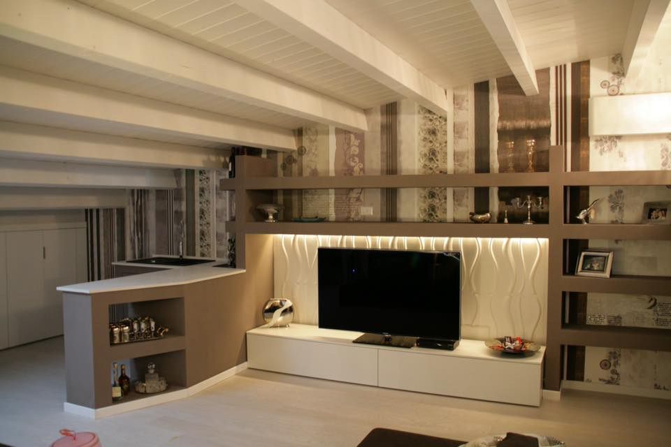 Zona giorno ristrutturata