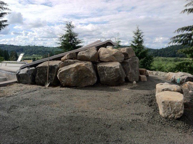 Huge Rocks — Eugene, OR — Braun Excavating Inc.