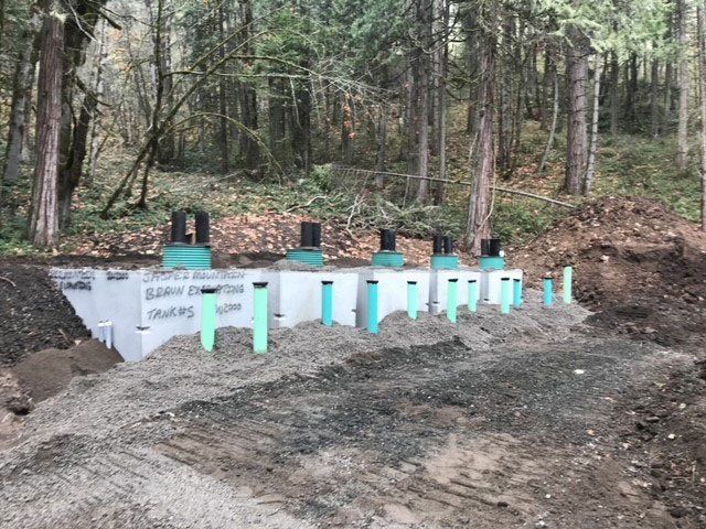 Installed Tank — Eugene, OR — Braun Excavating Inc.