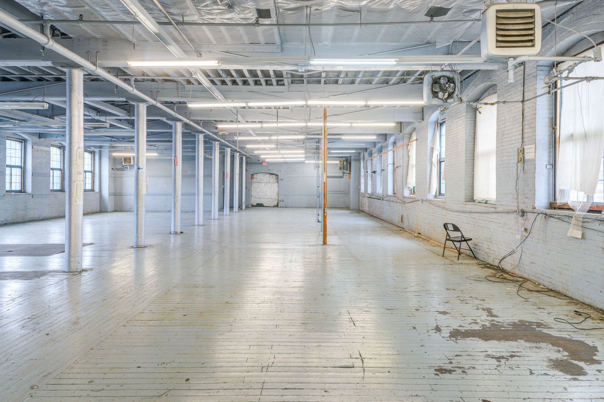 Large open warehouse space