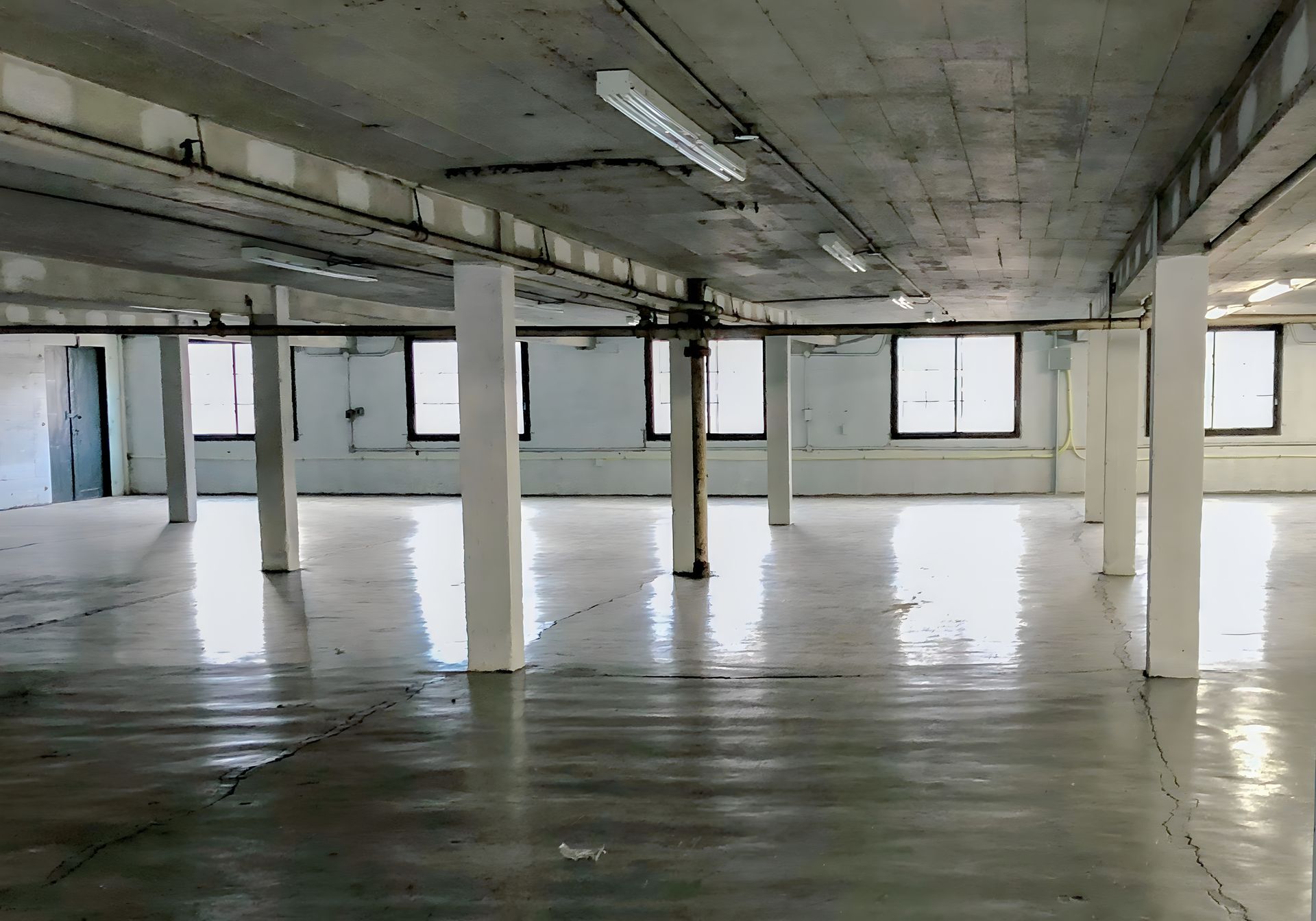 Large open warehouse space