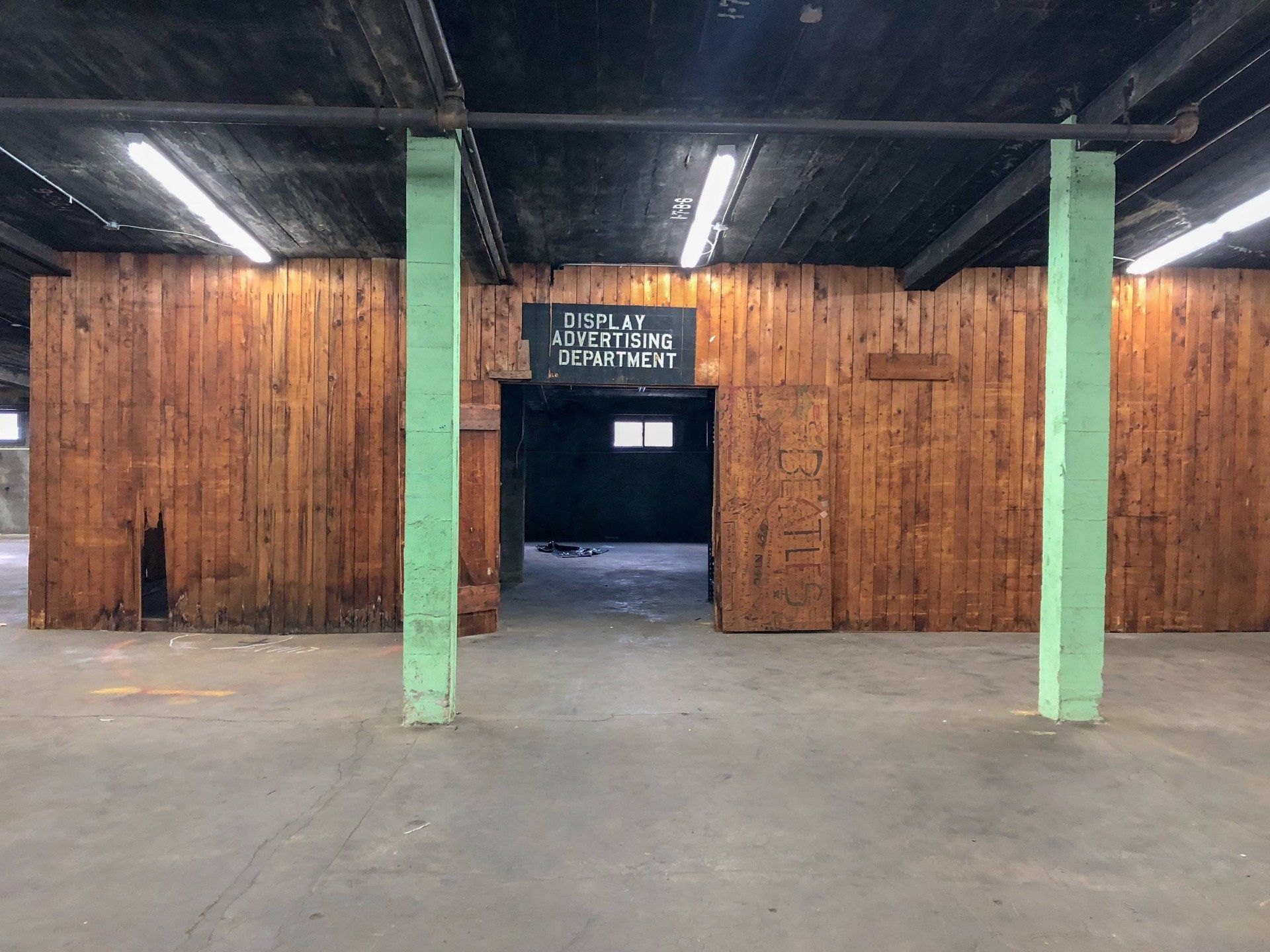 Large open warehouse space