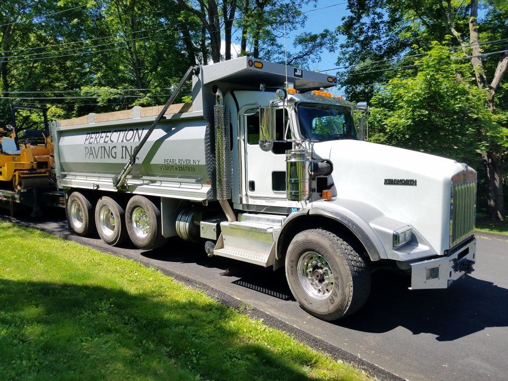 Parking Lots — White Truck in Pearl River, NY