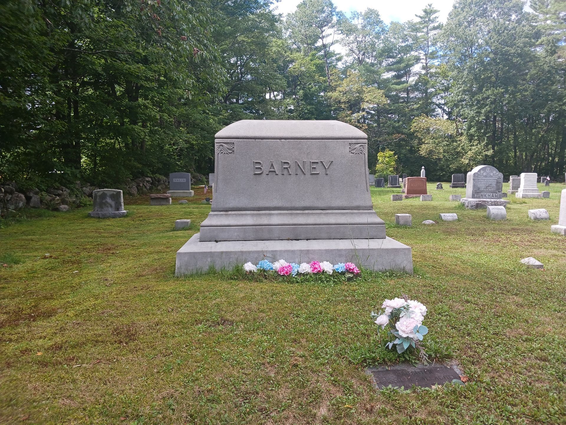 Cleaned family monument