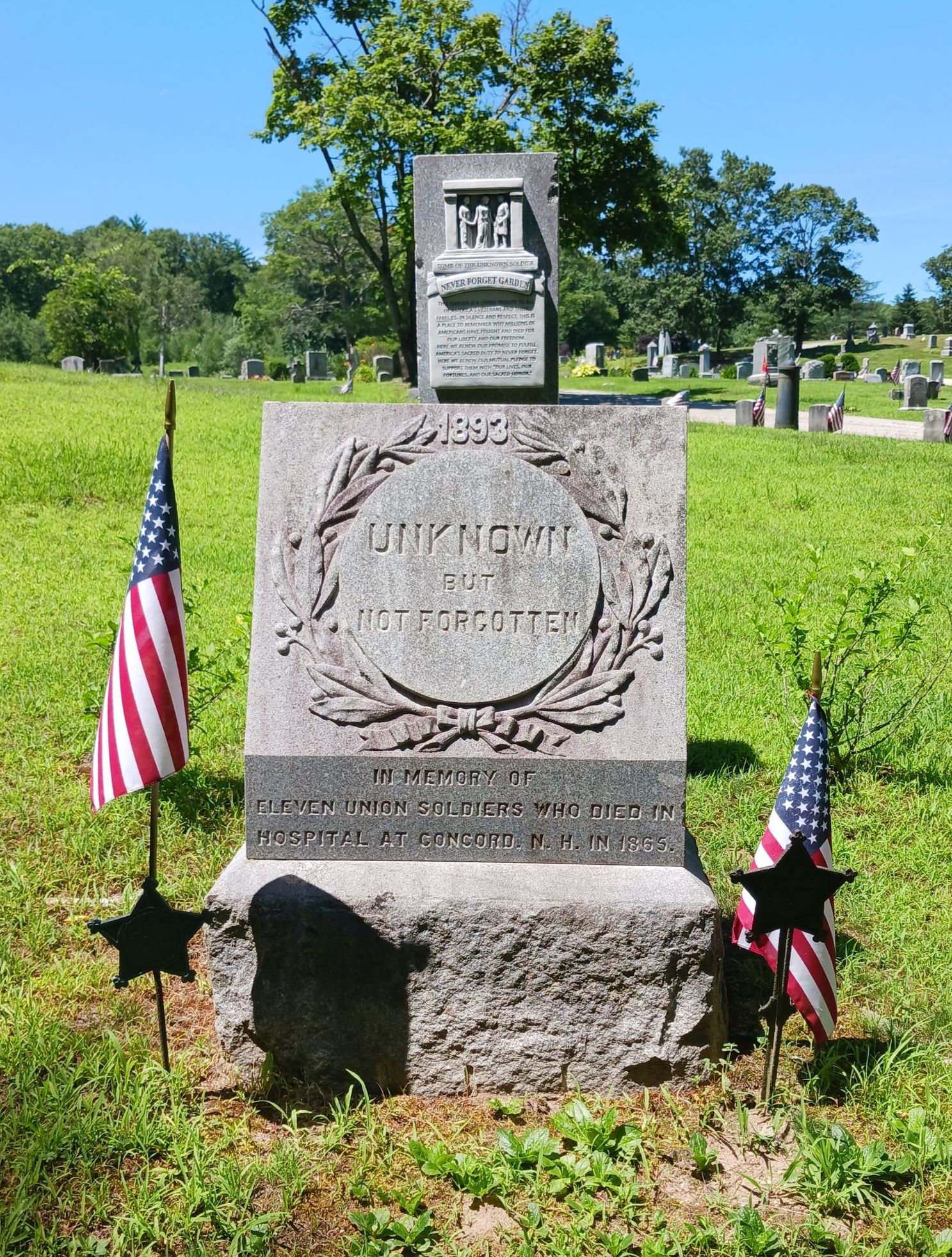 11 unknown civil war soldiers monument