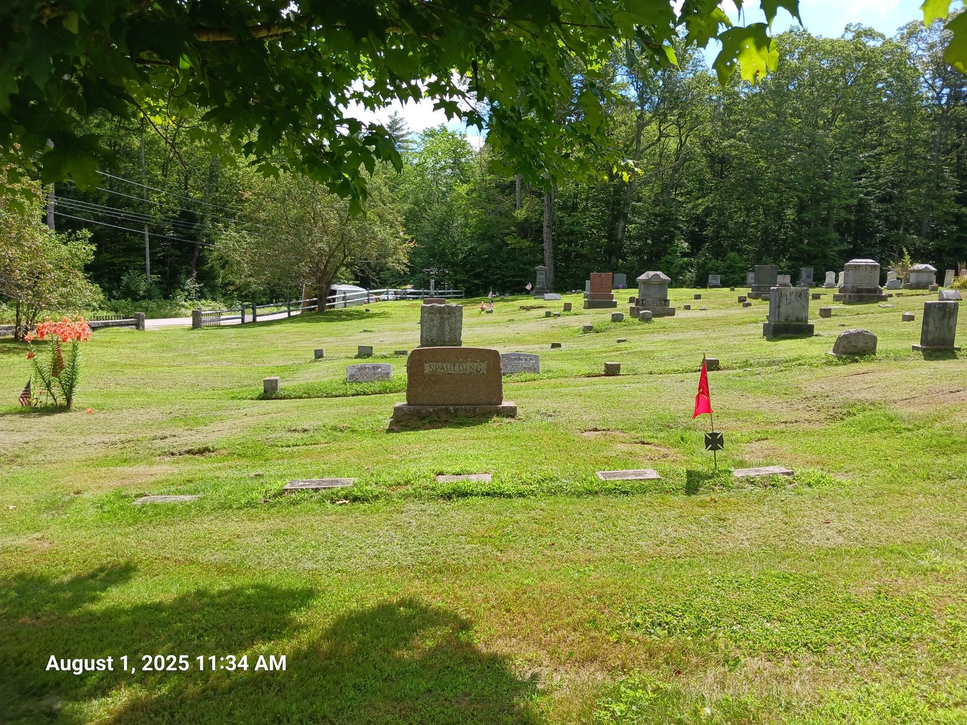 Spaulding family plot at Highland South Cemetery in Rumney