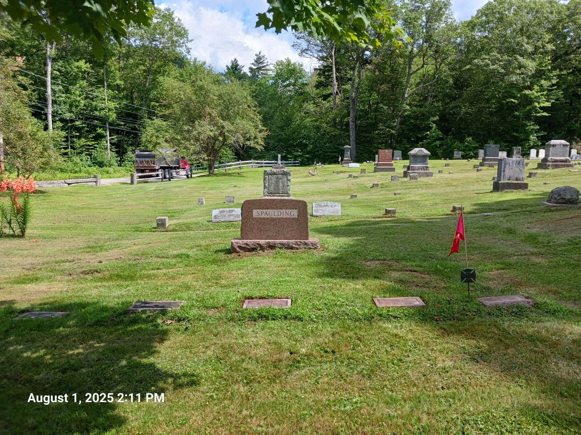 Spaulding family plot at Highland South Cemetery in Rumney