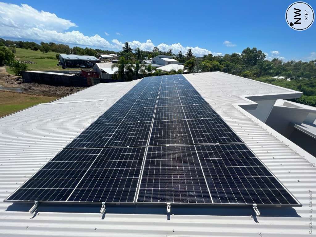 A Roof With A Lot Of Solar Panels On It In Bowen — Solar Power Whitsunday In Bowen, QLD