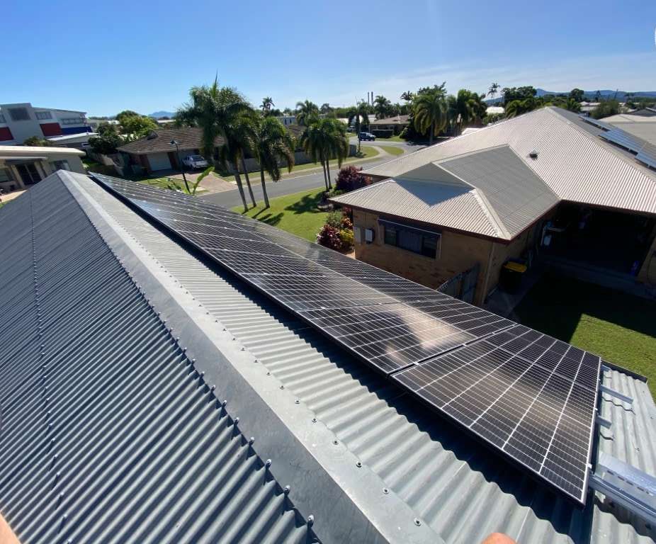 A Roof With A Lot Of Solar Panels On It — Solar Power Whitsunday In Cannon Valley, QLD