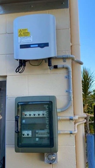 Sungrow Inverter On A Brick Wall — Solar Power Whitsunday In Cannon Valley, QLD