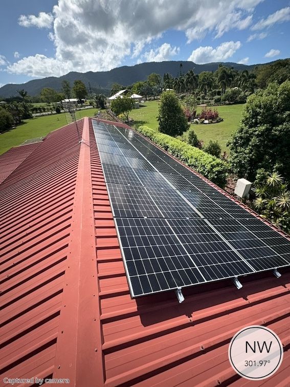 Riordanvale Roof With Solar Panels— Solar Power Whitsunday In Whitsundays, QLD